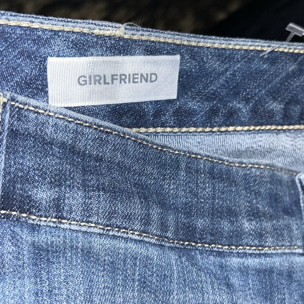 NWT torrid plus size jeans with raw hem- girlfriend jeans - Picture 8 of 12